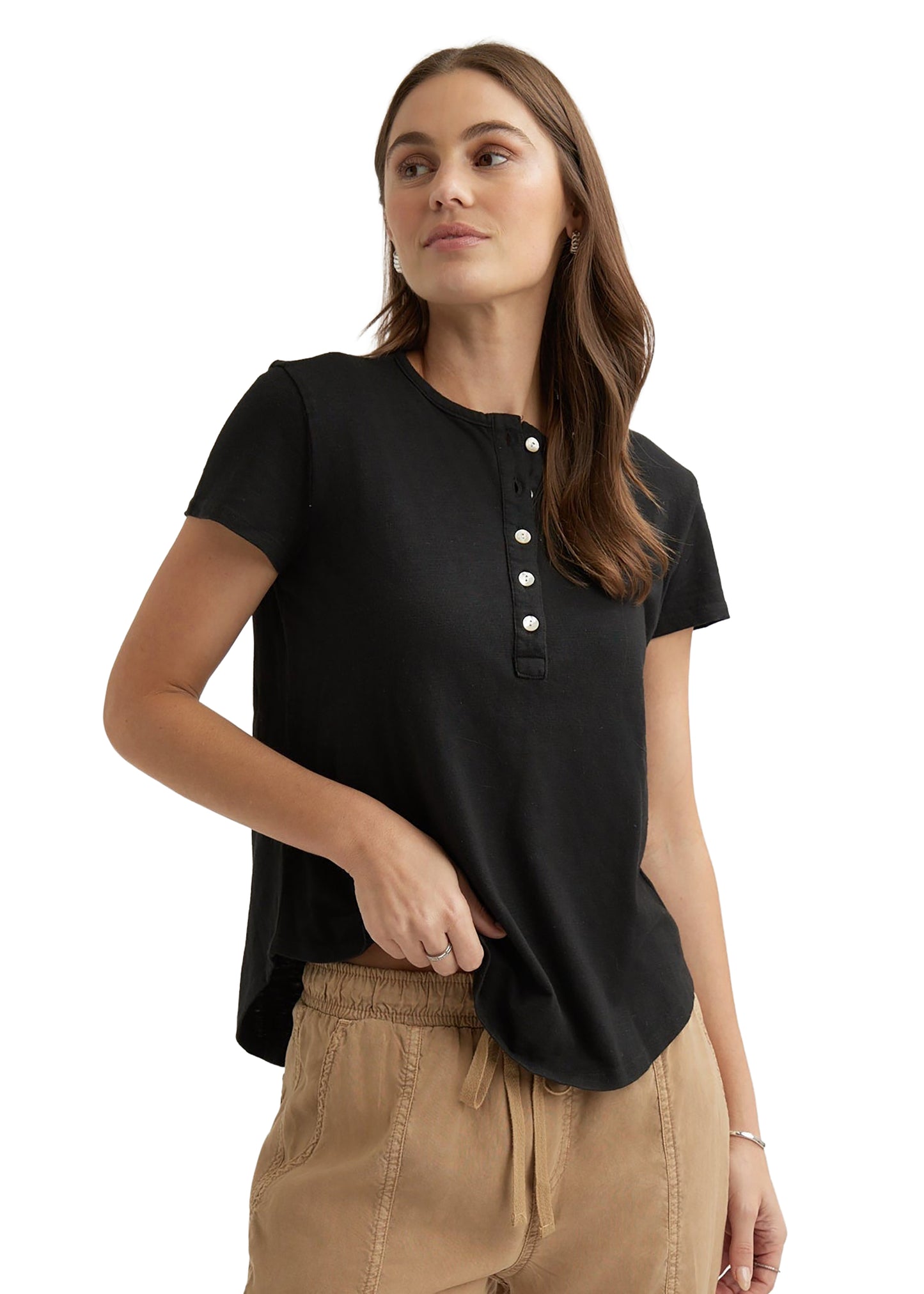 Bella Dahl Short Sleeve Henley
