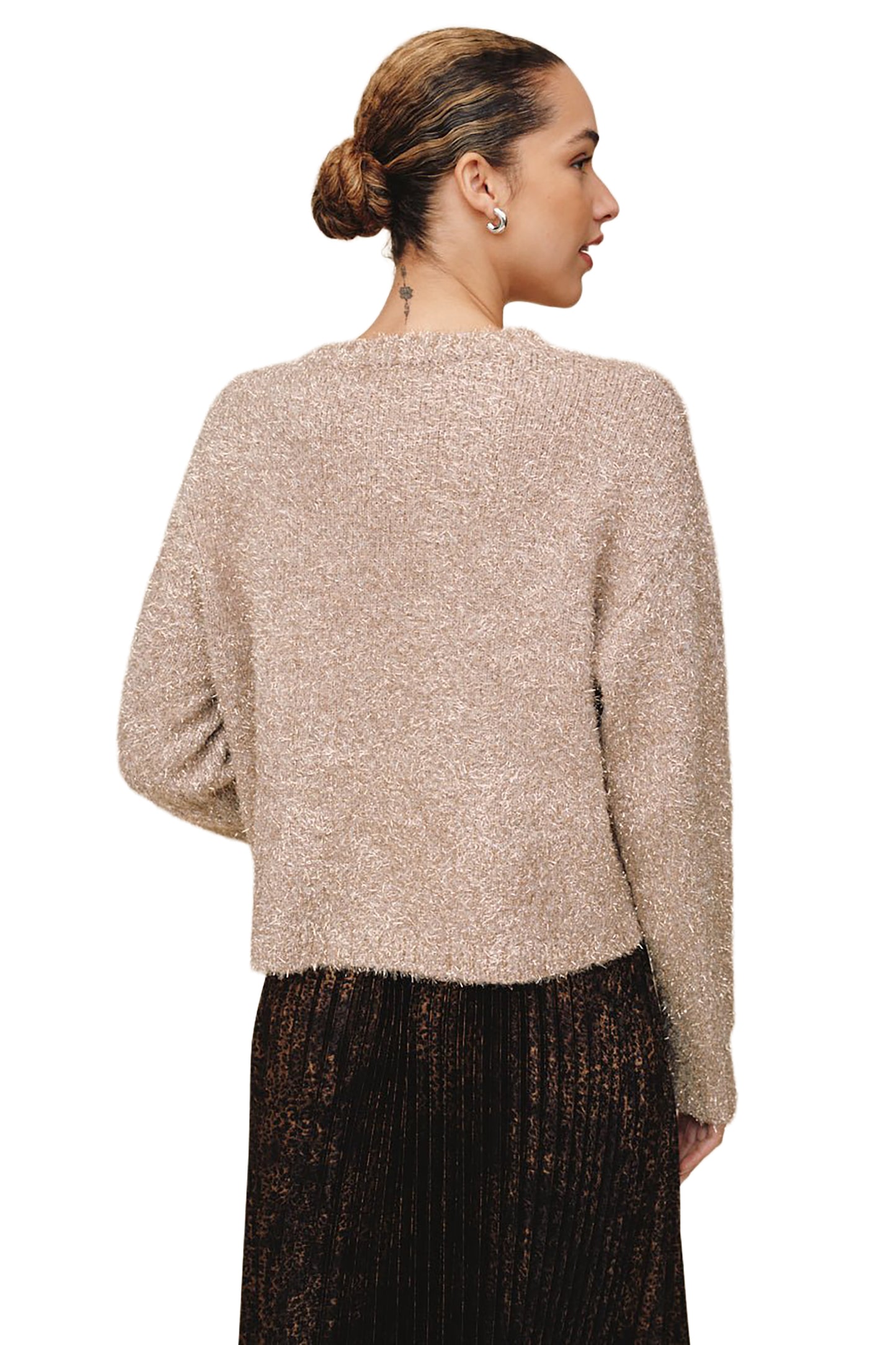 Bella Dahl Slouchy Metallic Sweater