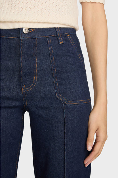 FRAME Le Slim Palazzo Pintuck - Rinse