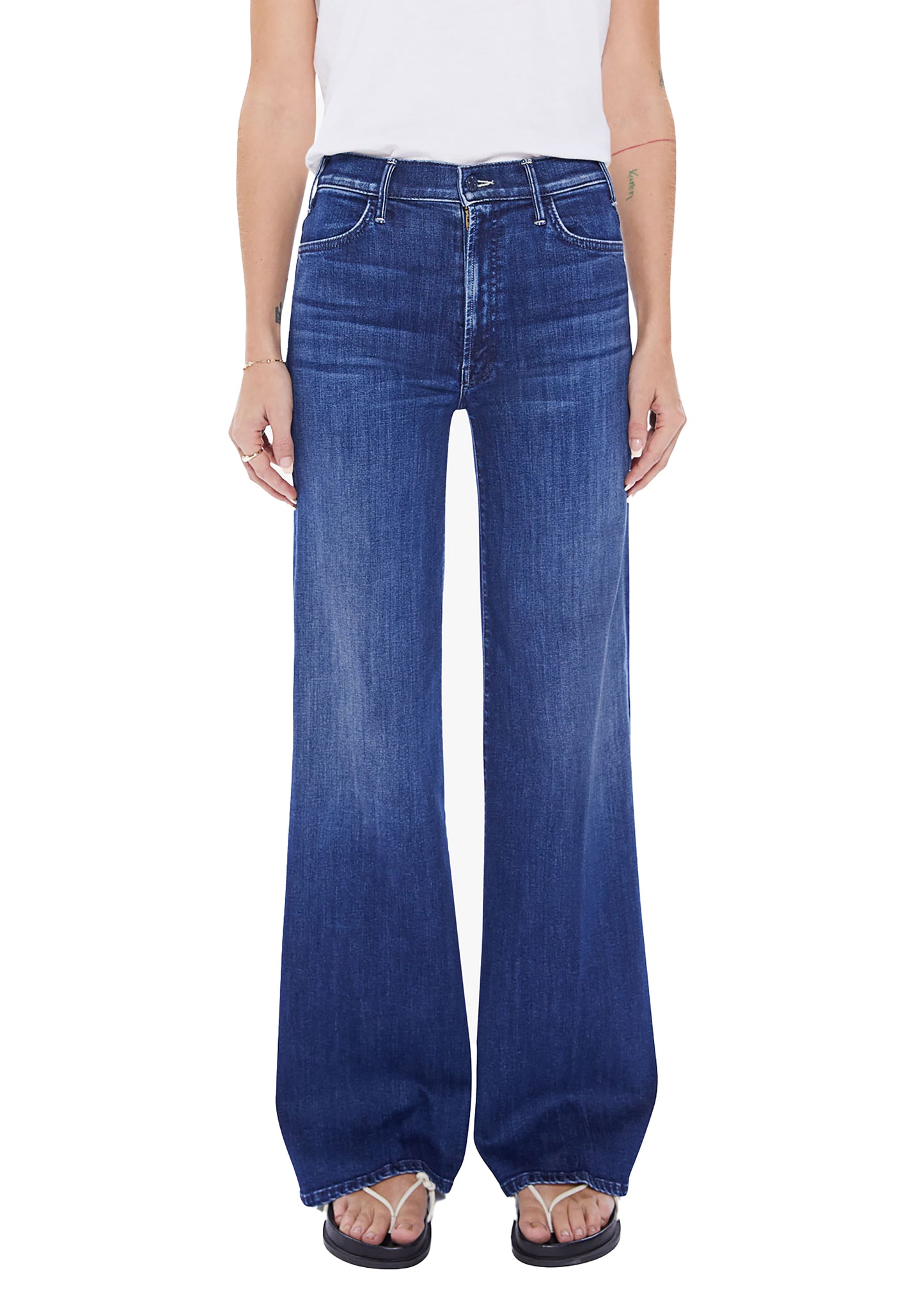 MOTHER The Hustler Roller Sneak Jeans -  Heirloom