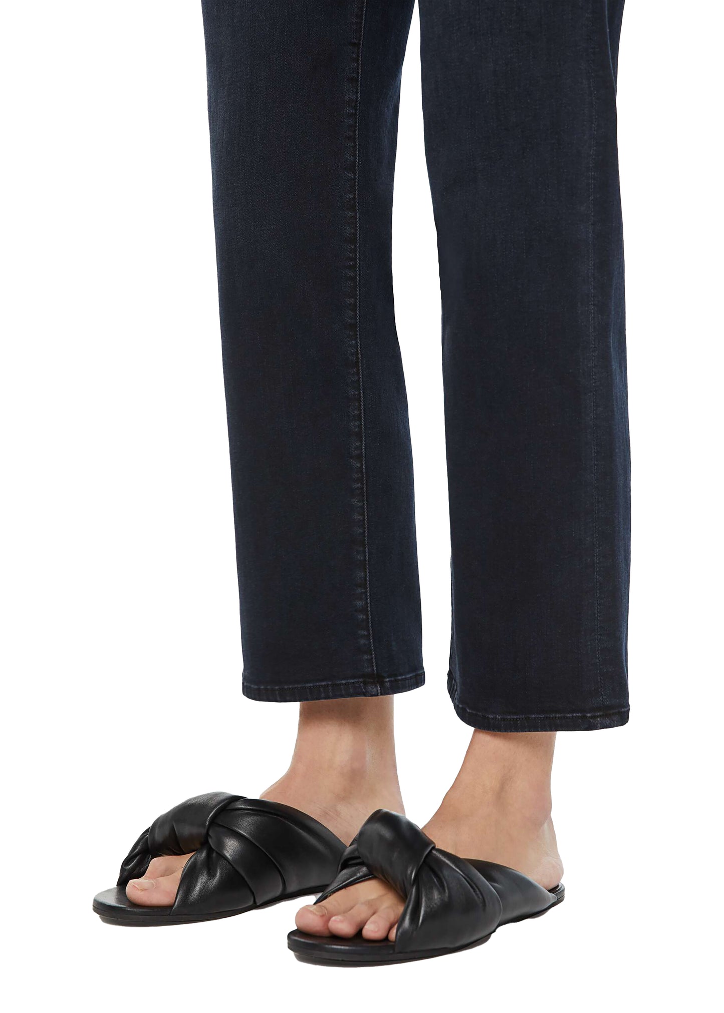 MOTHER Mid Rise Rambler Zip Ankle Jeans - Night In Venice