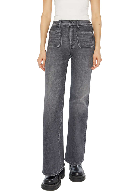 MOTHER The Patch Pocket Twister Sneak Jeans - Up In Smoke