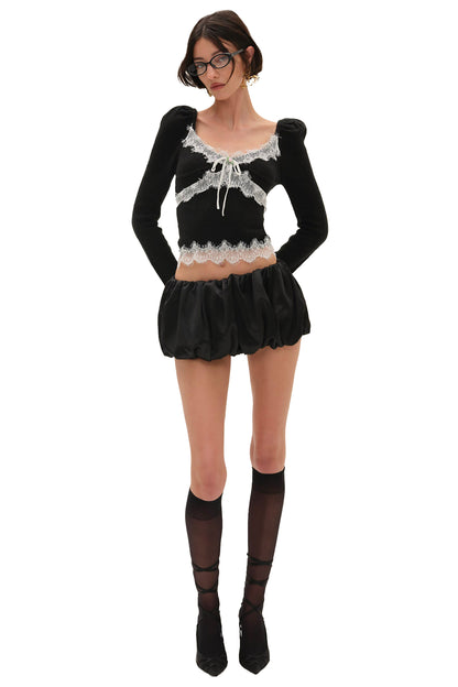 For Love & Lemons Rosaleen Knit Top