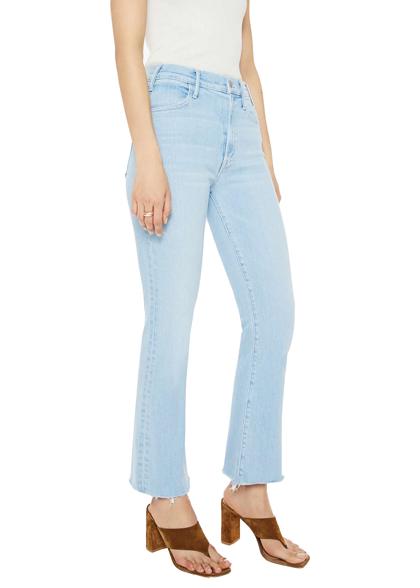 MOTHER The Hustler Ankle Fray Jeans -  Ball's In Your Court