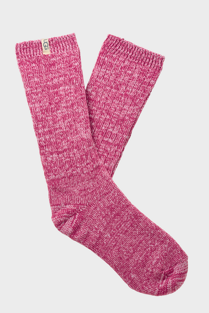 UGG Socks - Women's Rib Knit Slouchy Crew Sock - 3 Pack