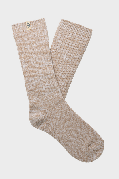 UGG Socks - Women's Rib Knit Slouchy Crew Sock - 3 Pack