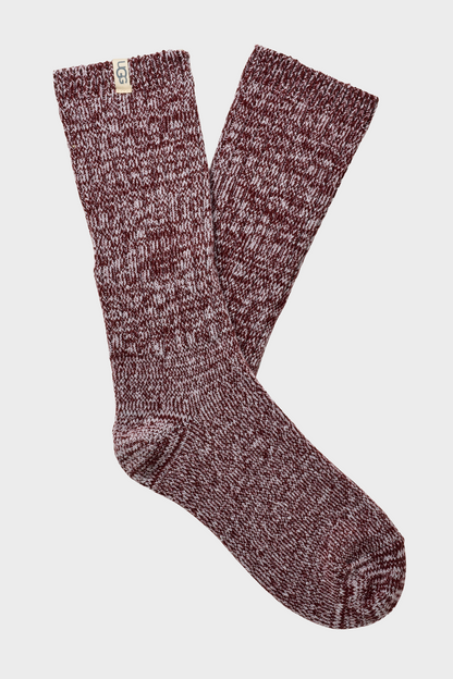UGG Socks - Women's Rib Knit Slouchy Crew Sock - 3 Pack