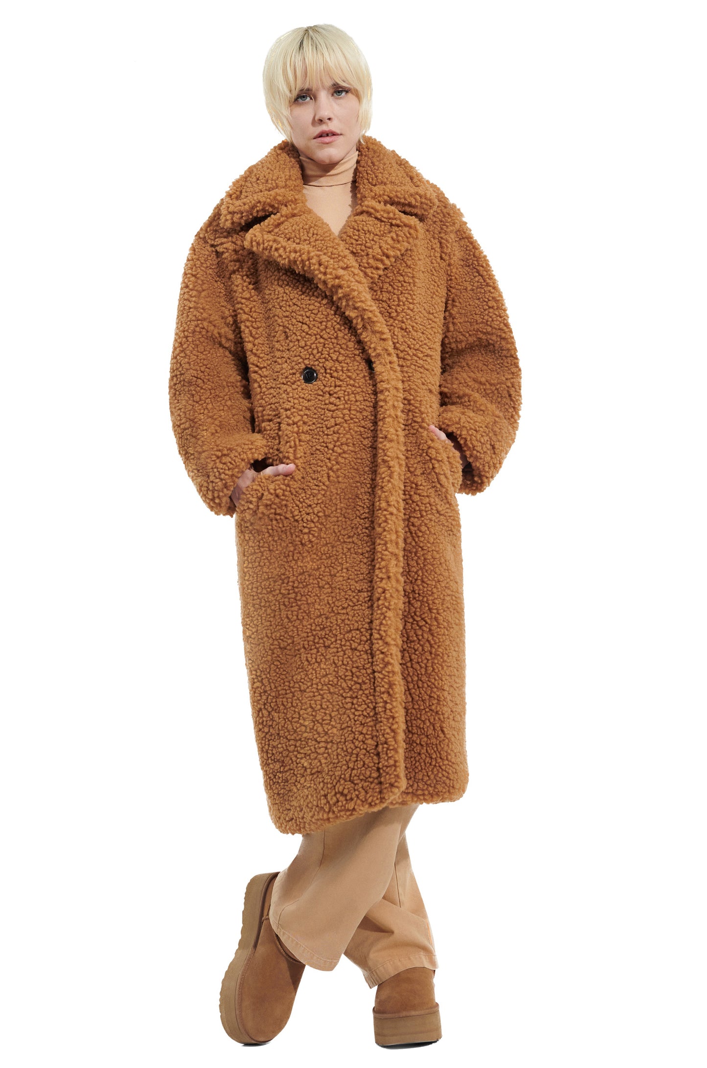UGG Gertrude Long Teddy Coat