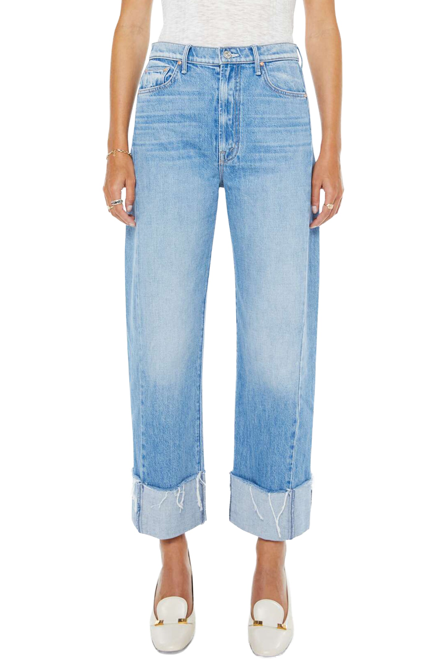 MOTHER The Half-Pipe Ankle Cuff Fray - Last Bite