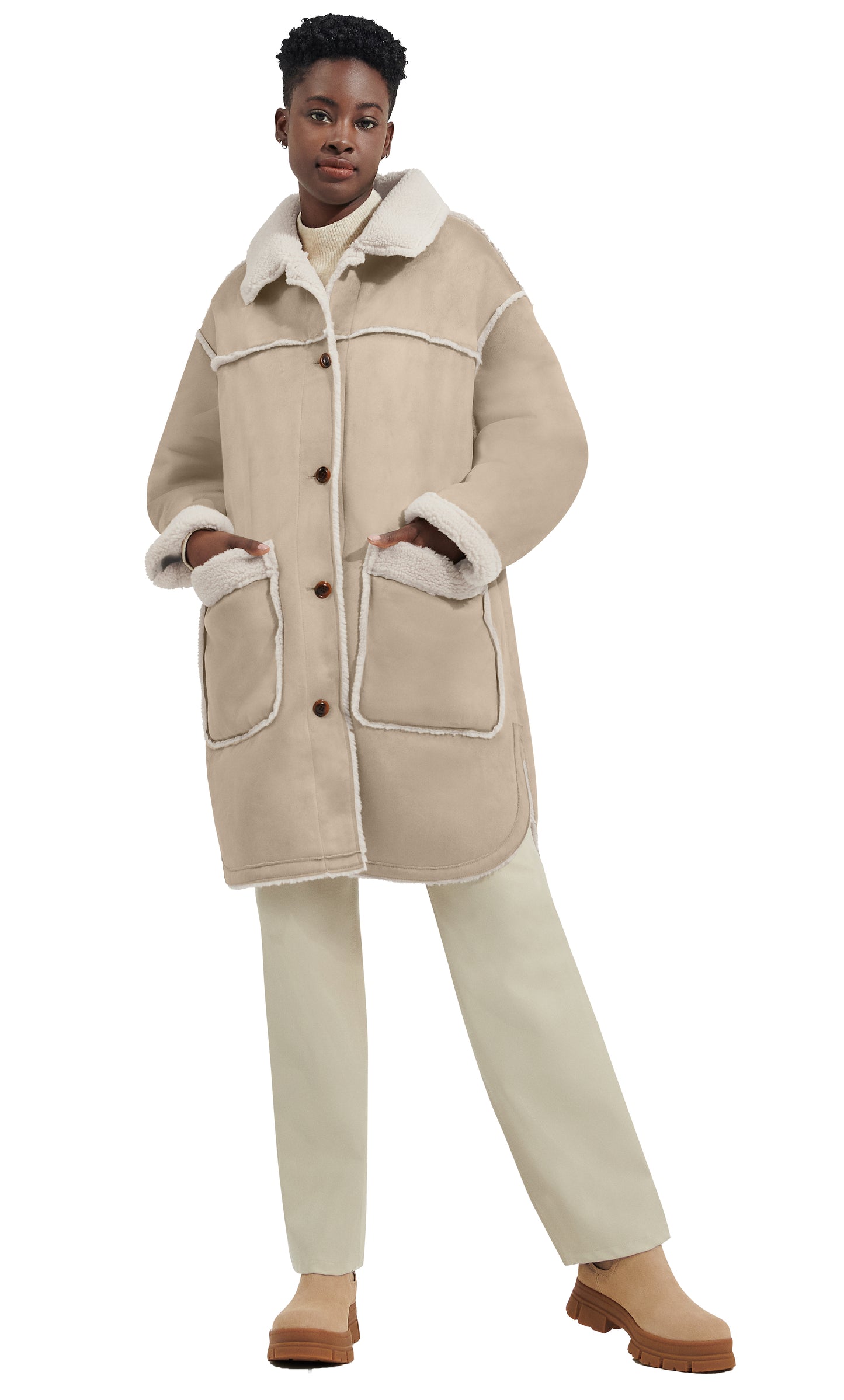 UGG Takara LuxeFluff Mid Jacket