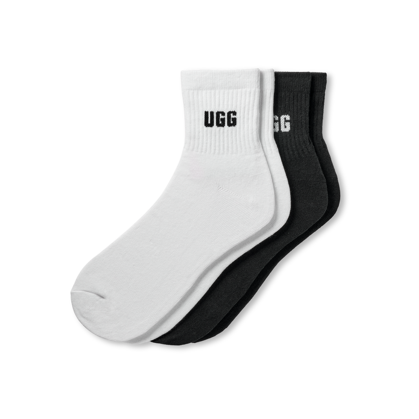 UGG Quinlin Logo Quarter 2 Pack Socks