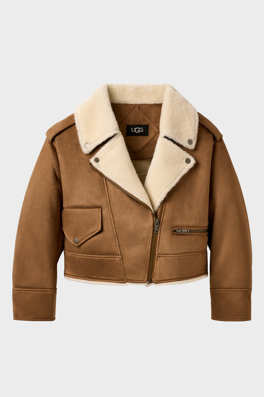 UGG Finnian LuxeFluff Moto Jacket