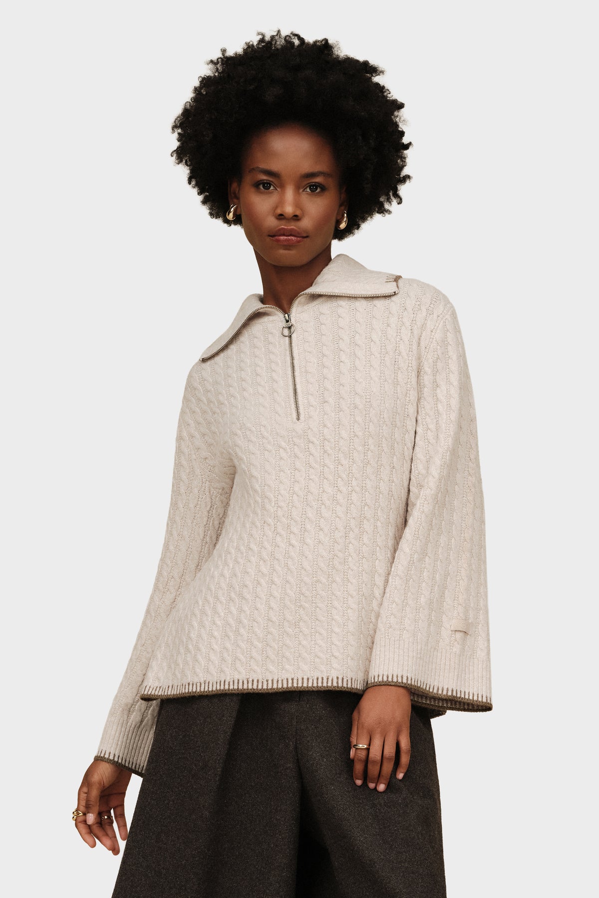UGG  Rylynn Quarter-Zip Sweater