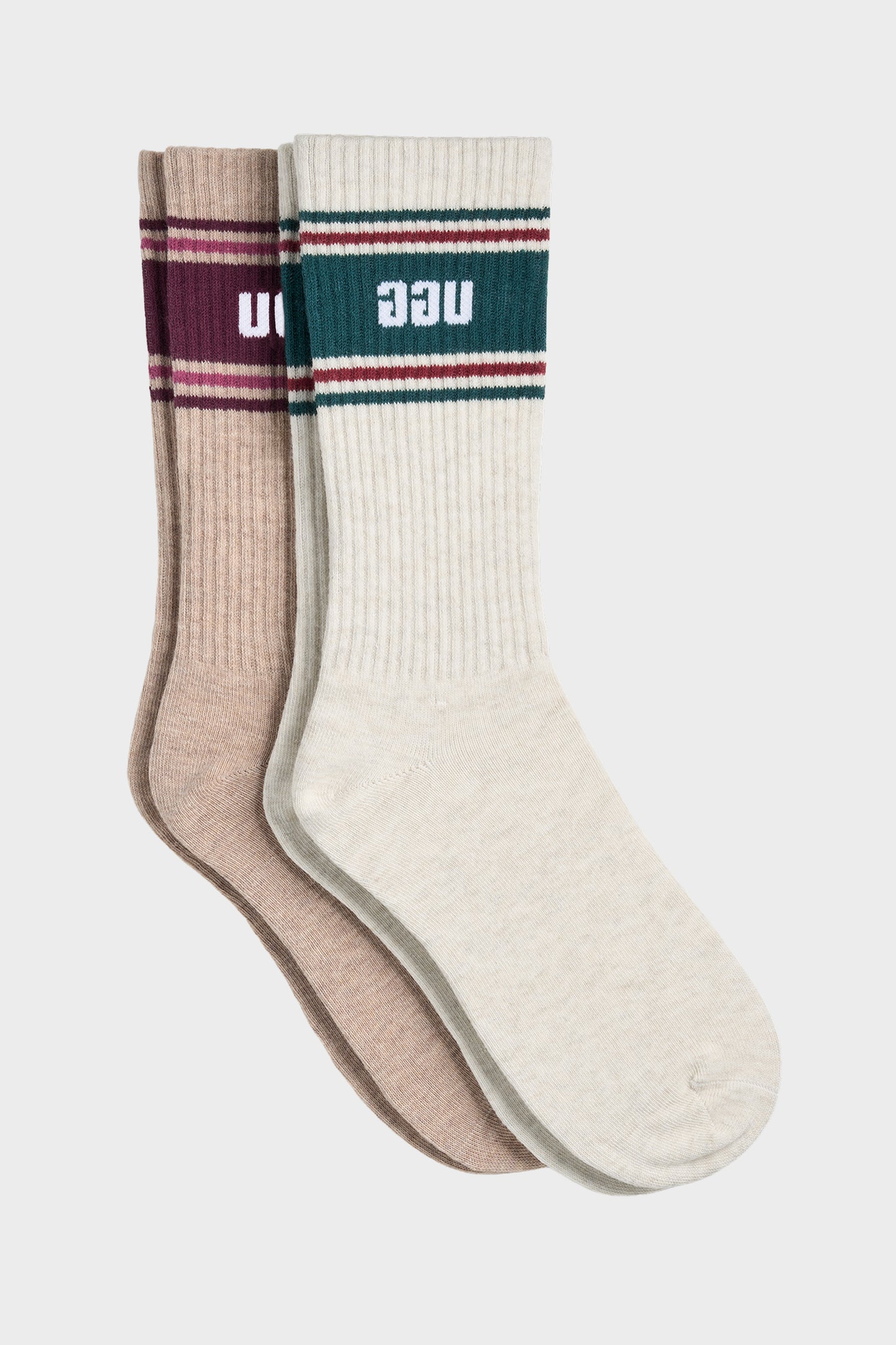 UGG Socks - Women's Jedlyn Varsity Crew Socks - 2 Pack
