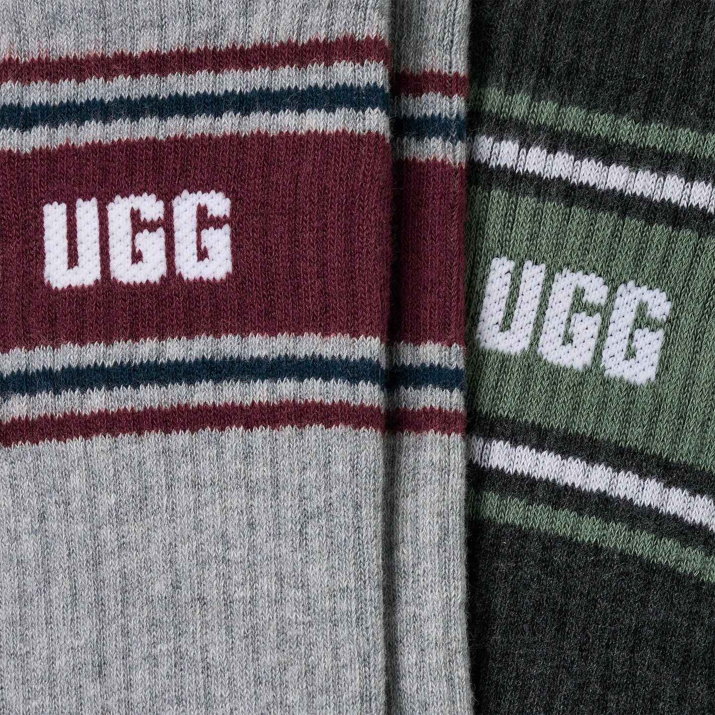 UGG Socks - Men's Josias Varsity Crew Socks - 2 Pack