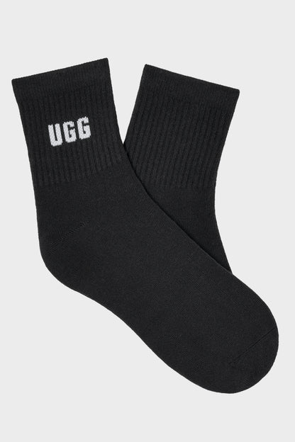 UGG Socks - Women's Quinlin Logo Quarter Sock - 3 Pack