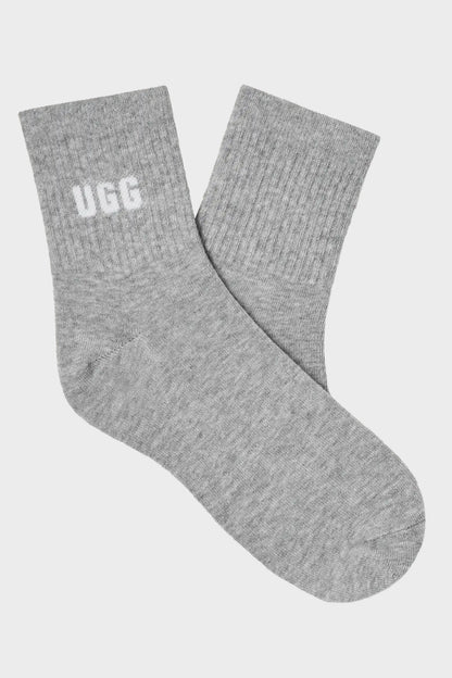 UGG Socks - Women's Quinlin Logo Quarter Sock - 3 Pack