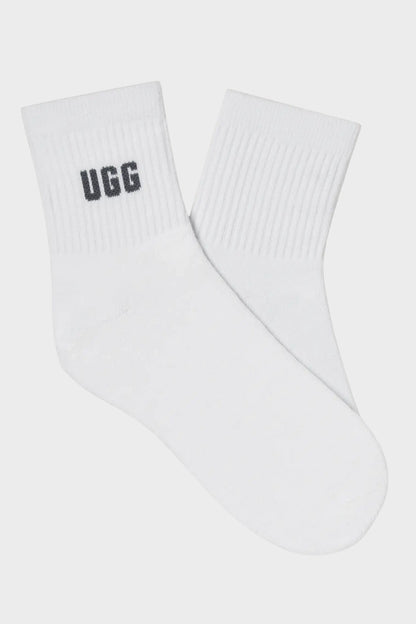 UGG Socks - Women's Quinlin Logo Quarter Sock - 3 Pack