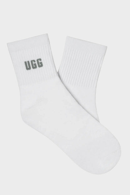 UGG Socks - Women's Quinlin Logo Quarter Sock - 3 Pack