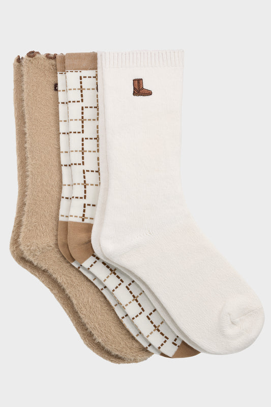 UGG Socks - Women's UGG Classic Crew Socks - 3 Pack