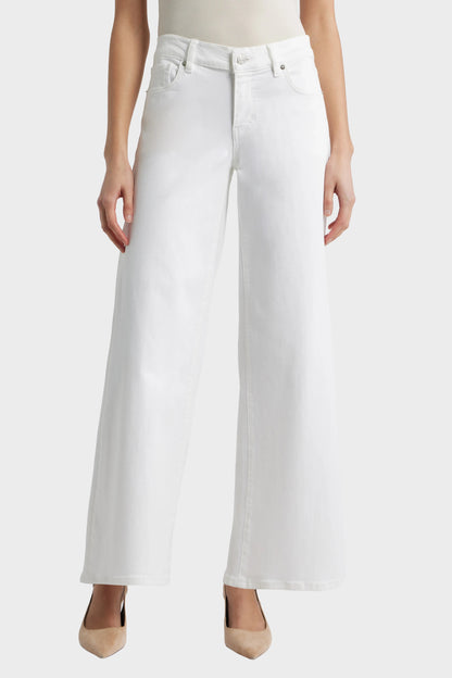FRAME Le Slim Palazzo Jeans - White