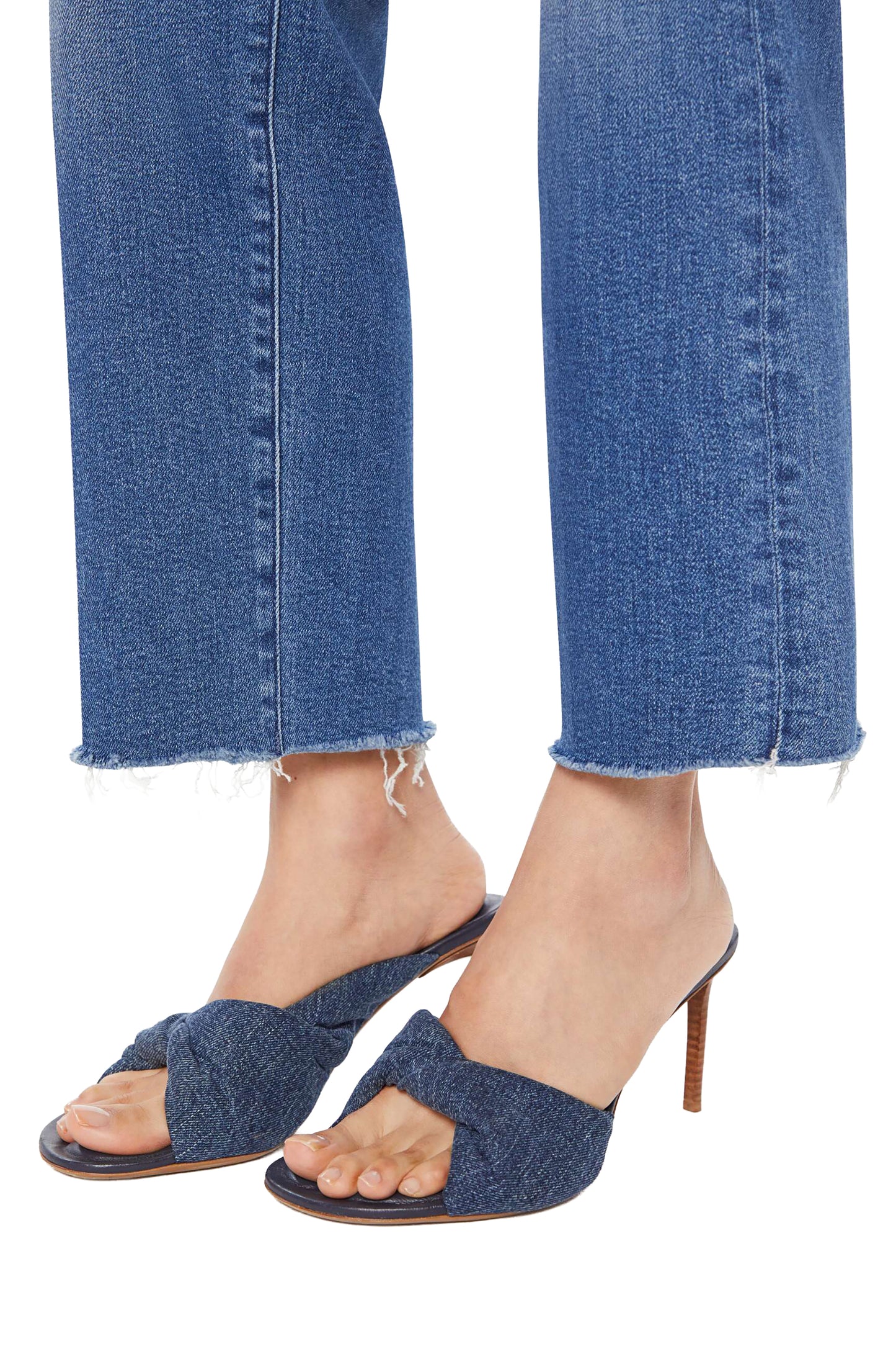 MOTHER The Mid Rise Rambler Zip Ankle Fray - Dugout Doobies
