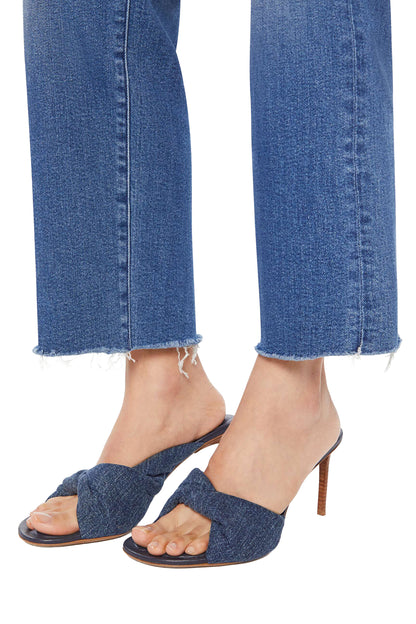MOTHER The Mid Rise Rambler Zip Ankle Fray - Dugout Doobies