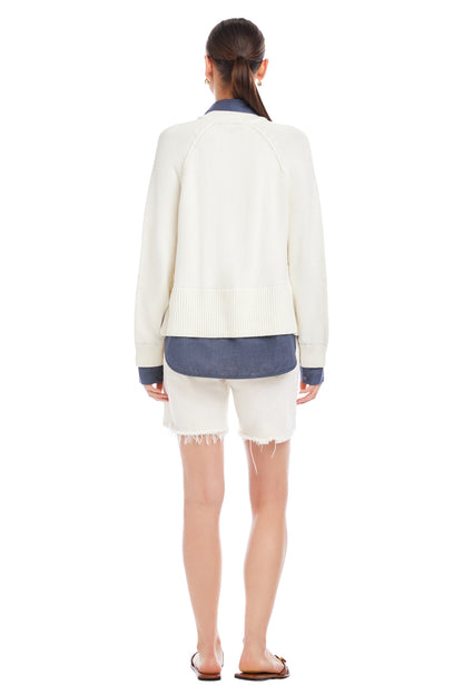 FIFTEEN TWENTY Carrie Mixed Media Sweater