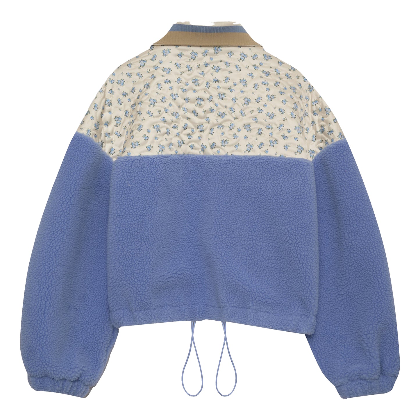 For Love & Lemons Saide Floral Fleece Jacket