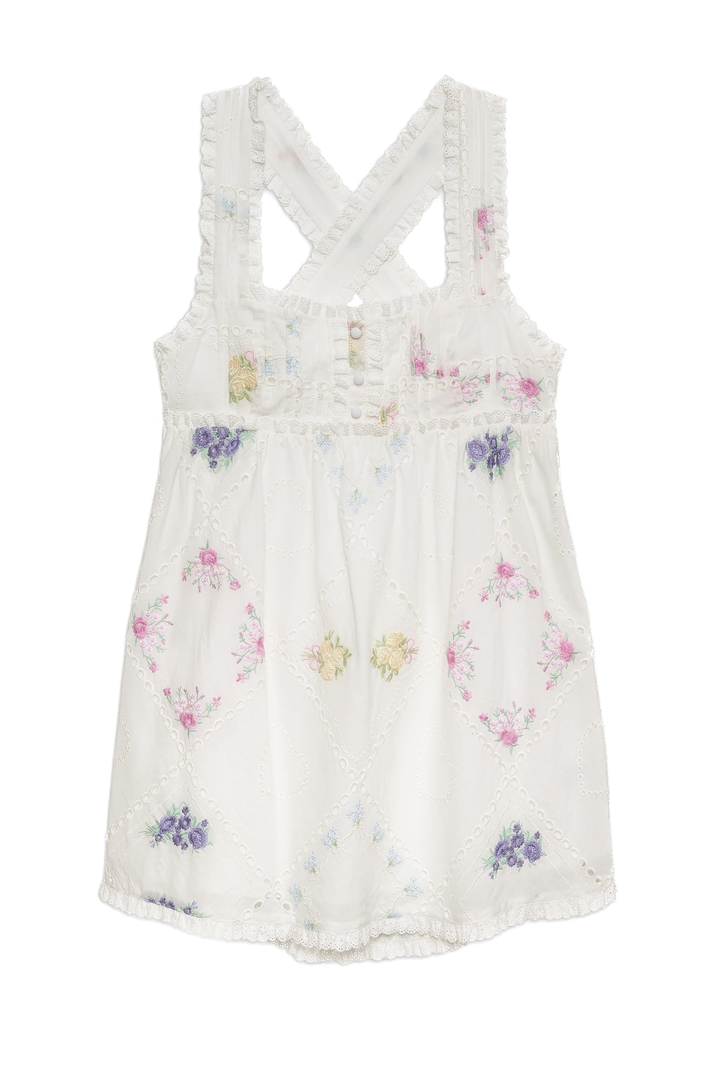 For Love & Lemons Andrea embroidered Mini Dress