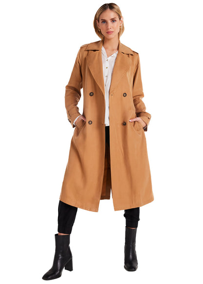 Bella Dahl Luxe Twill Trench Coat