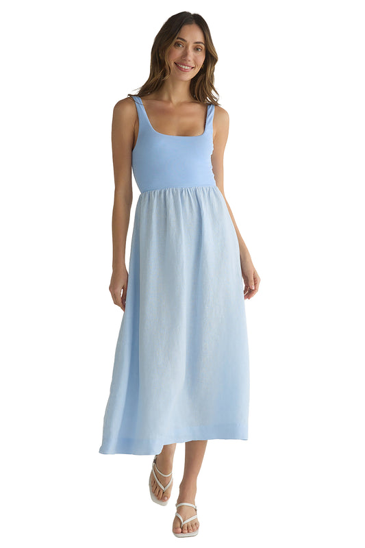 Bella Dahl Sleeveless Knit Combo Dress