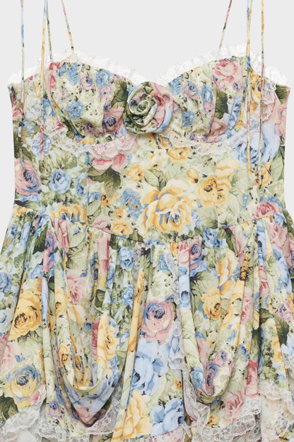 For Love & Lemons Elea Asymmetrical Mini Dress