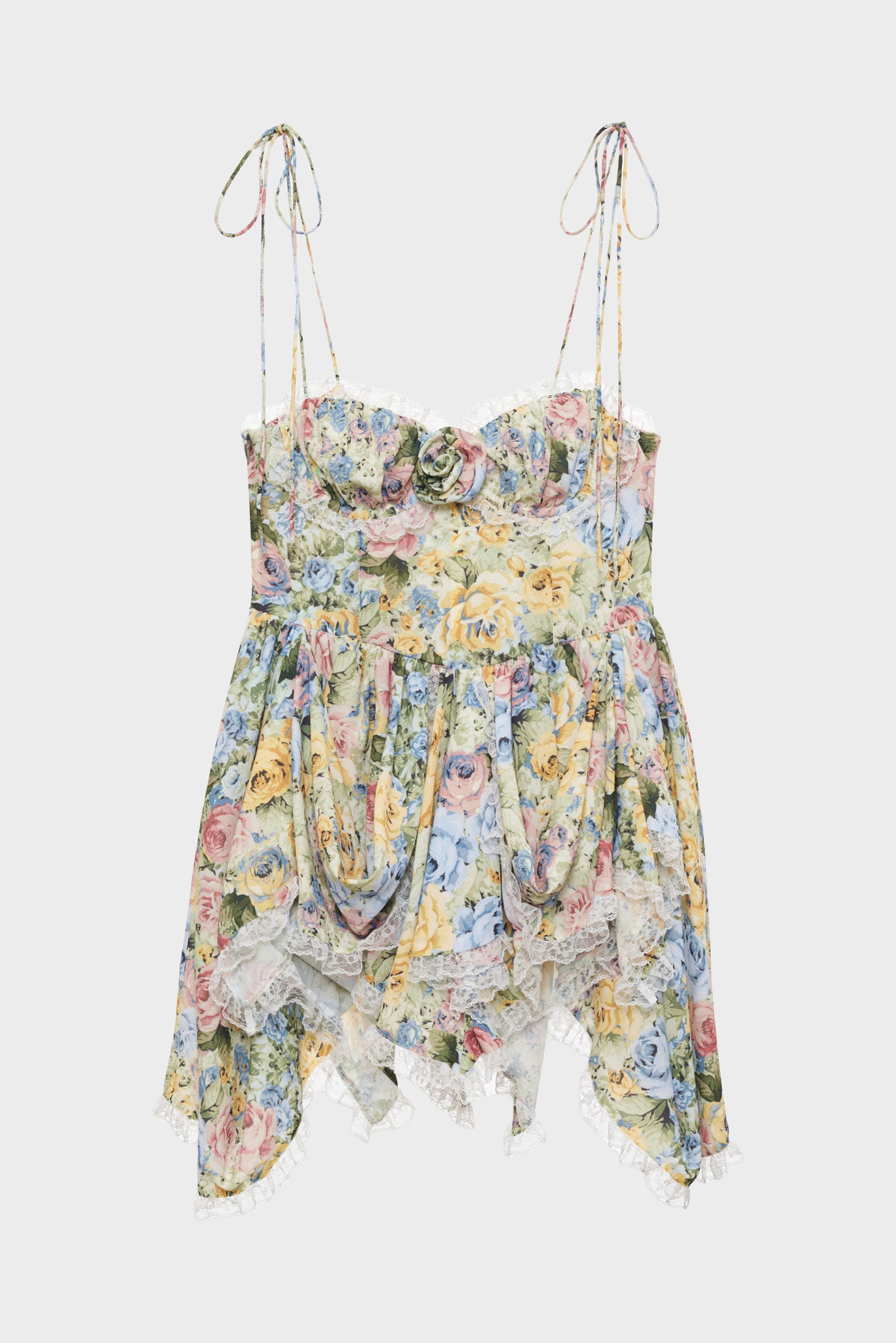 For Love & Lemons Elea Asymmetrical Mini Dress