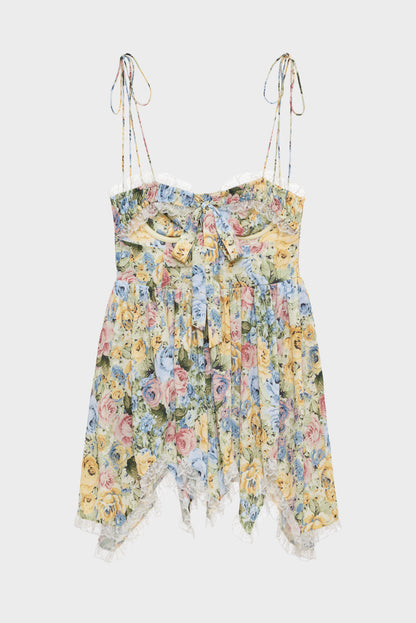 For Love & Lemons Elea Asymmetrical Mini Dress