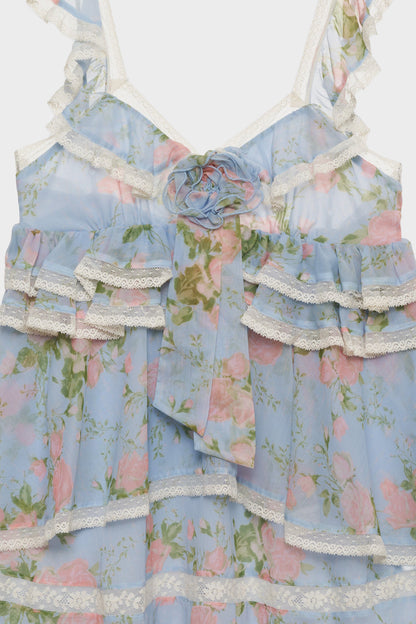For Love & Lemons Wild Rose Mini Dress