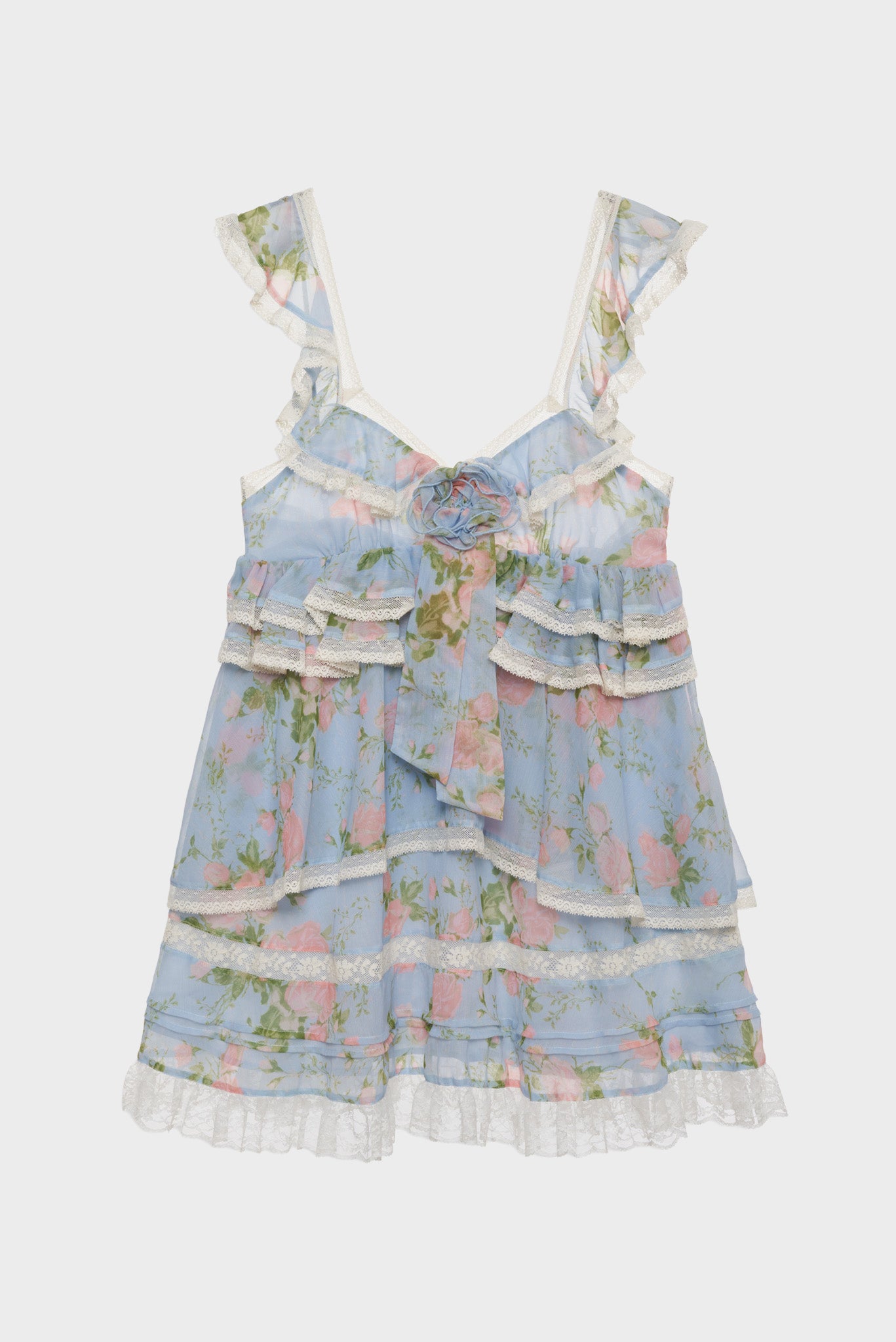 For Love & Lemons Wild Rose Mini Dress