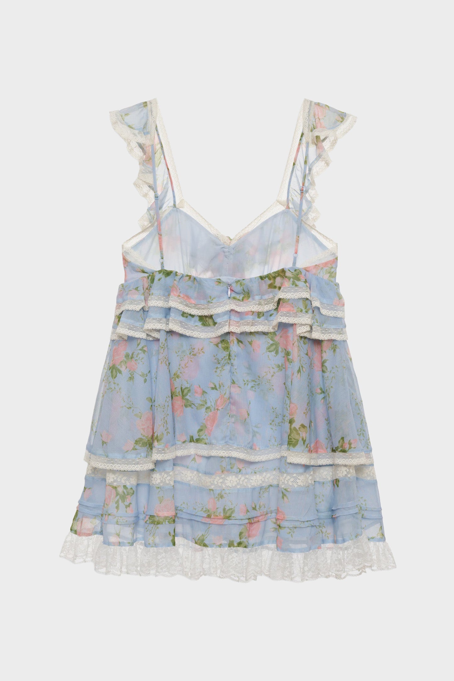 For Love & Lemons Wild Rose Mini Dress