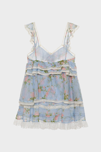 For Love & Lemons Wild Rose Mini Dress