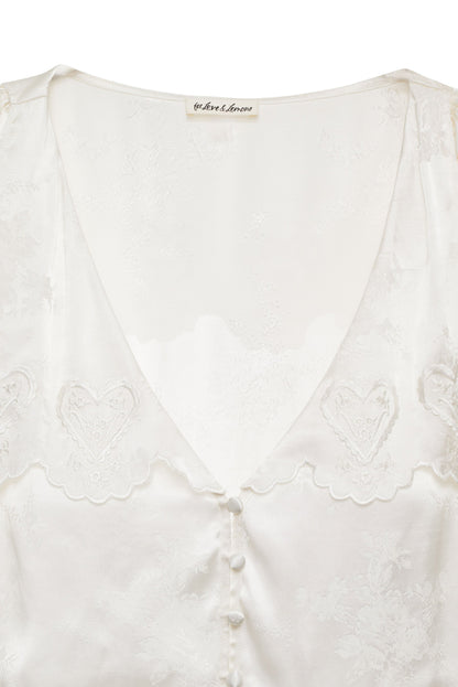 For Love & Lemons Locked Hearts Top