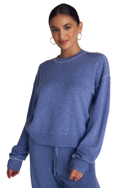 Bella Dahl Whip Stitched Crew Neck Sweater