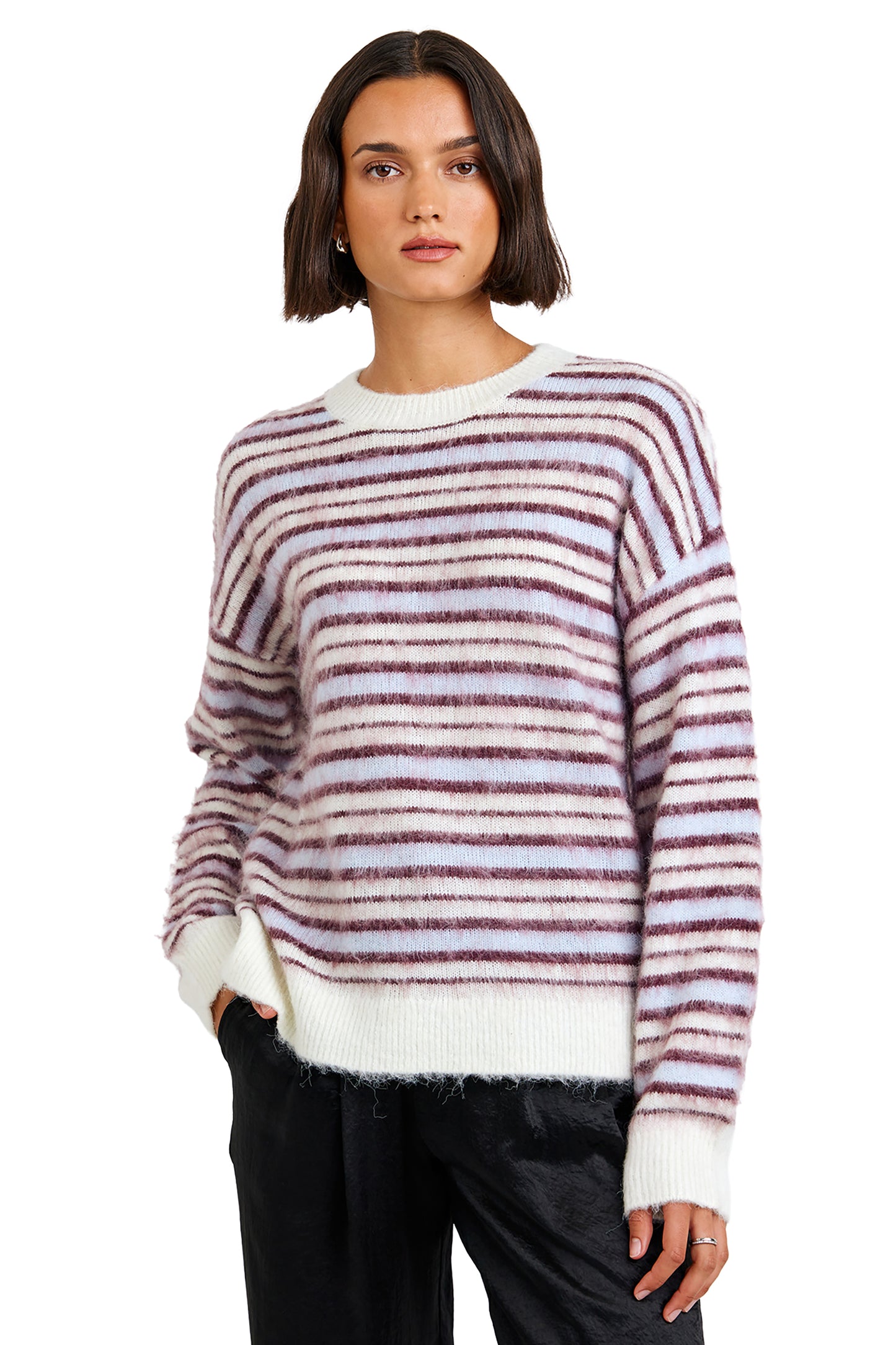Bella Dahl Striped Crew Neck Sweater