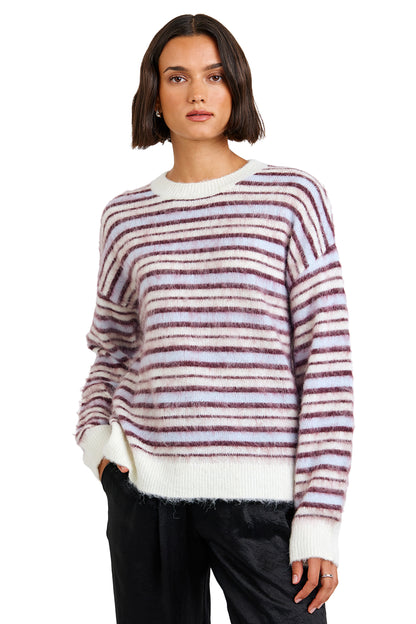 Bella Dahl Striped Crew Neck Sweater