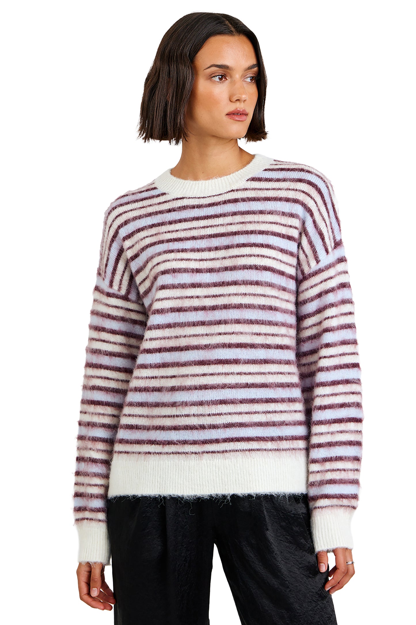 Bella Dahl Striped Crew Neck Sweater