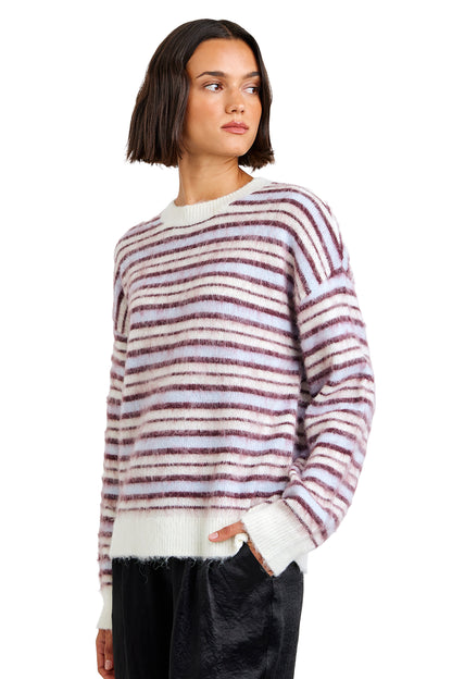Bella Dahl Striped Crew Neck Sweater