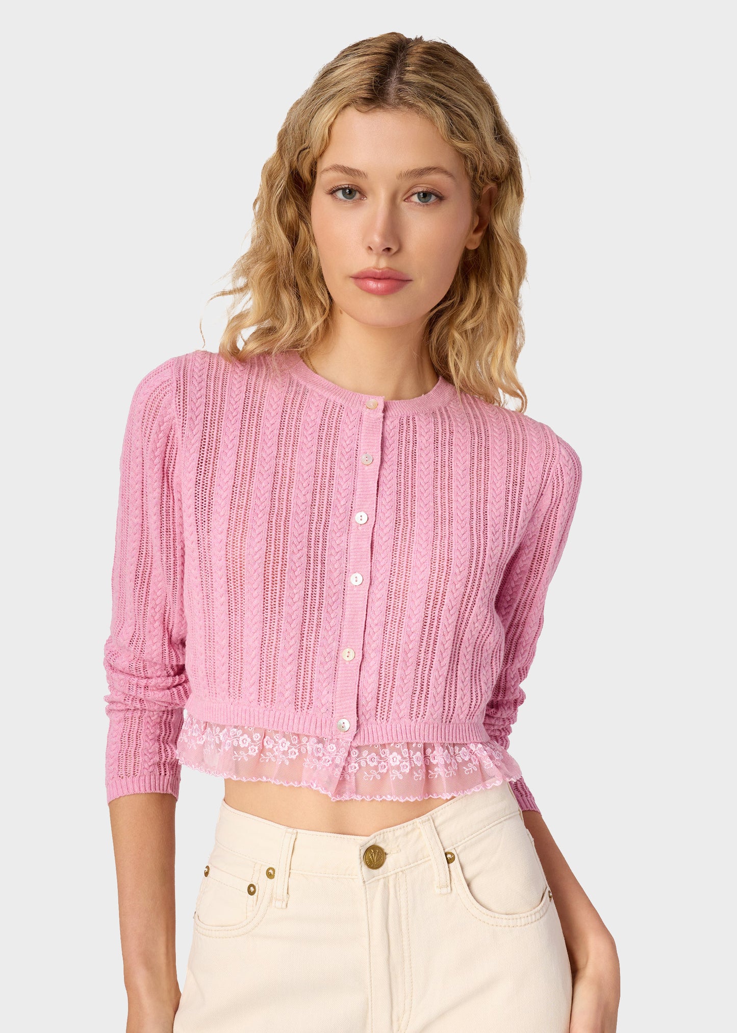Cami NYC Pedra Pointelle Cardigan