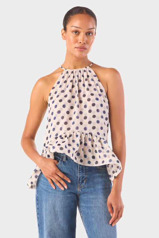 Misa Faith Polka Dot Top