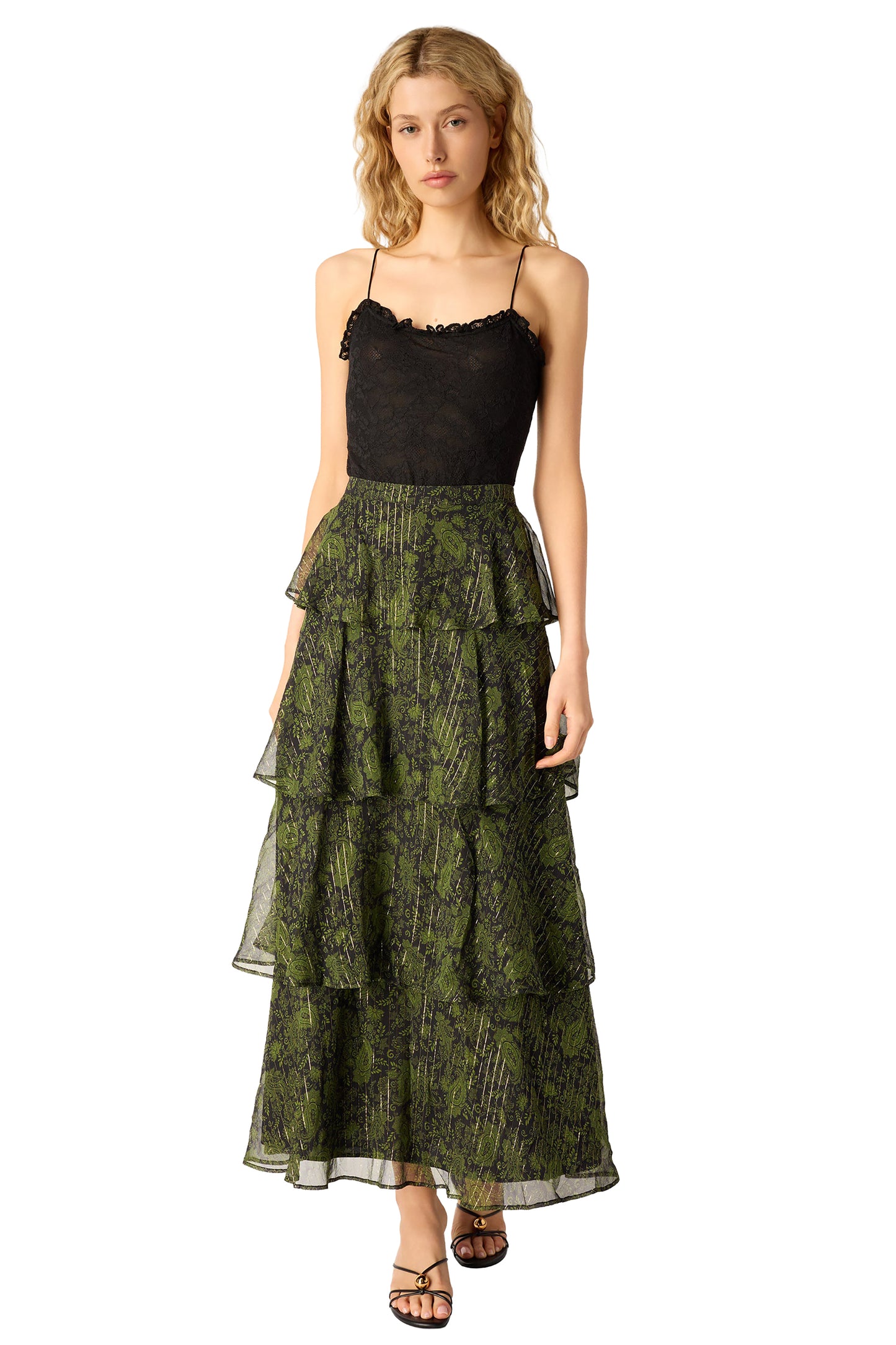 Cami NYC Gaia Metallic skirt