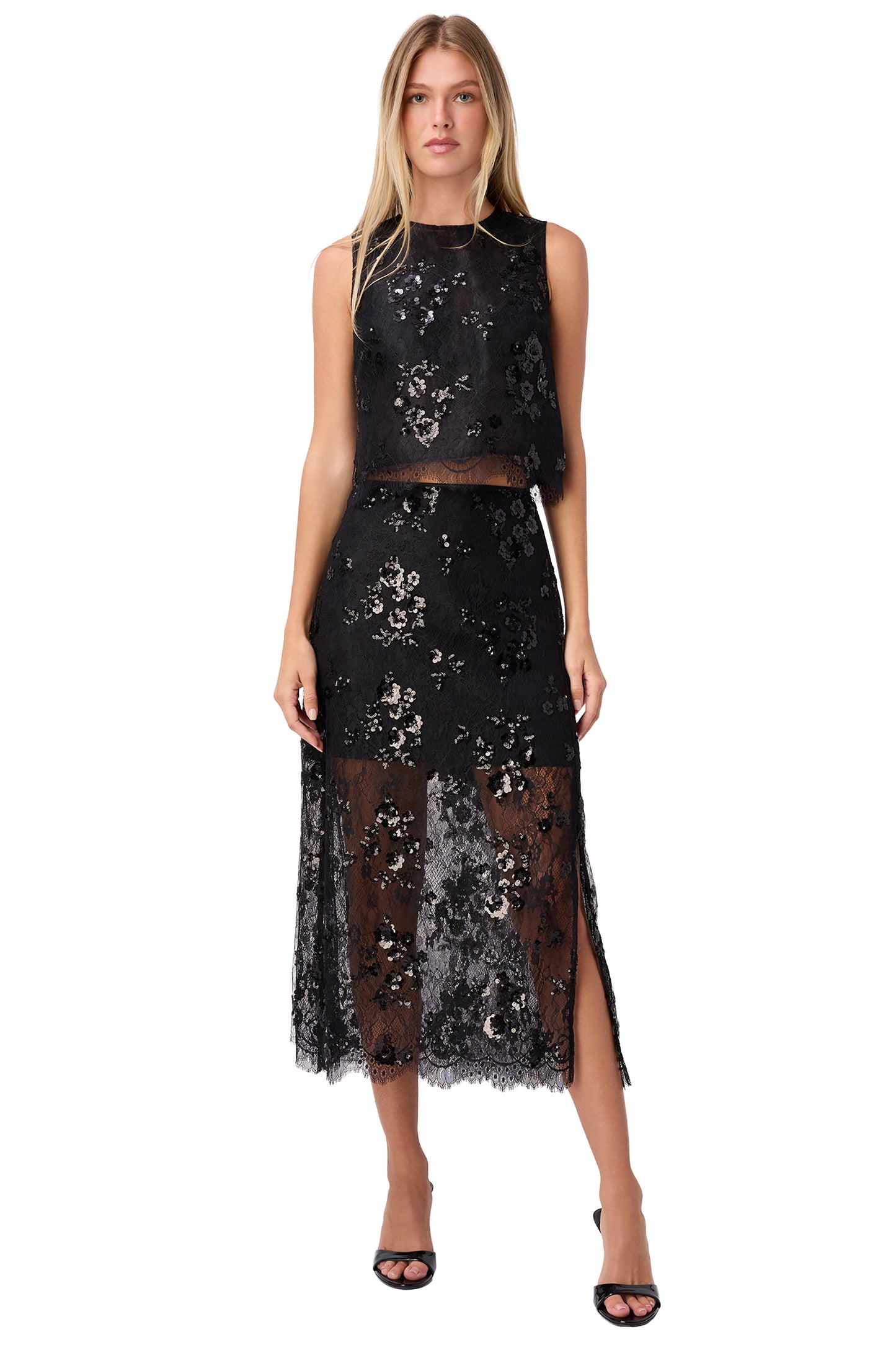 Cami NYC Aracely Sequin Lace Top