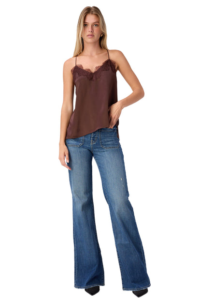 Cami NYC Racer Charmeuse Silk Cami